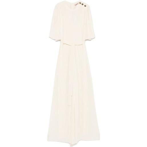 TWINSET tuta intera in crêpe georgette - toni neutri