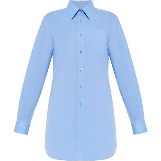 Moschino chemisier con ricamo - blu
