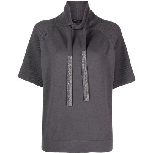 Fabiana Filippi felpa con cappuccio - grigio