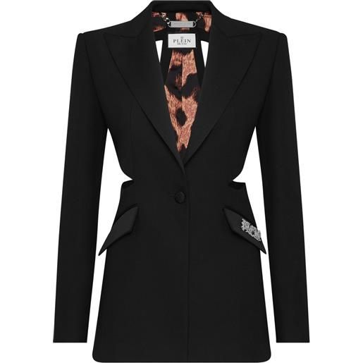 Philipp Plein blazer con dettaglio cut-out - nero