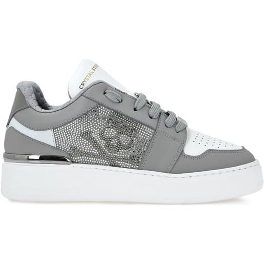 Philipp Plein sneakers crystal lo-top - grigio