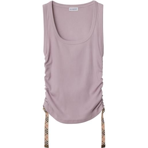 Burberry canotta in jersey - rosa
