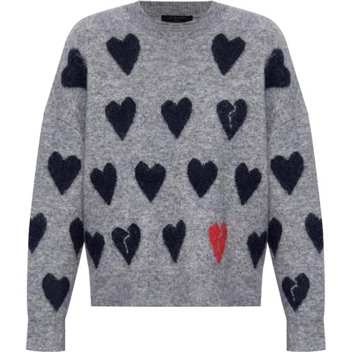 AllSaints maglione amora - grigio