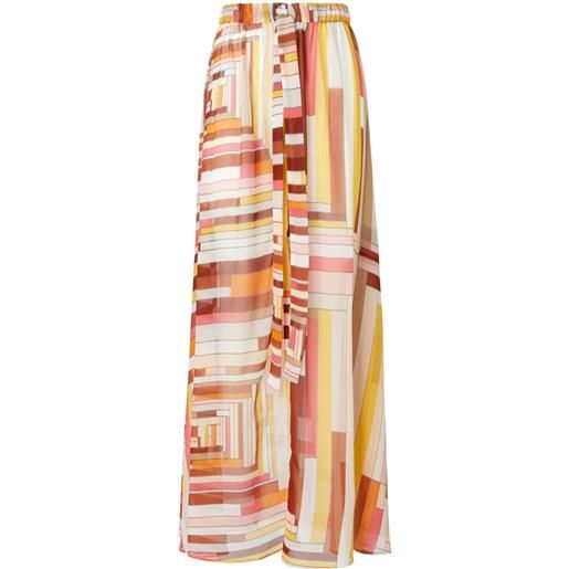 Missoni gonna lunga con stampa - arancione