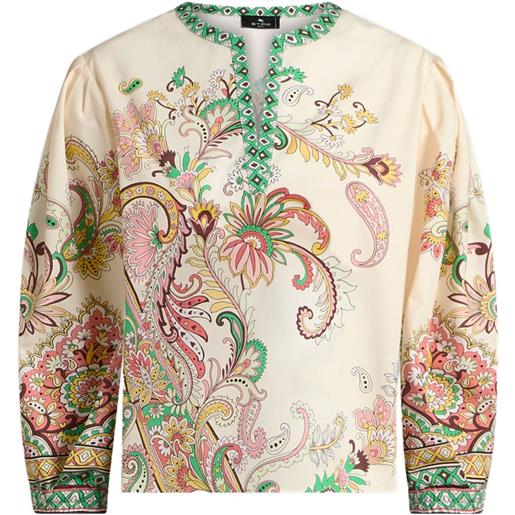 ETRO blusa in cotone - toni neutri