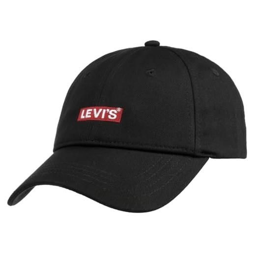 Levi's levis footwear and accessories cap-baby tab logo copricapo, regular black, un unisex