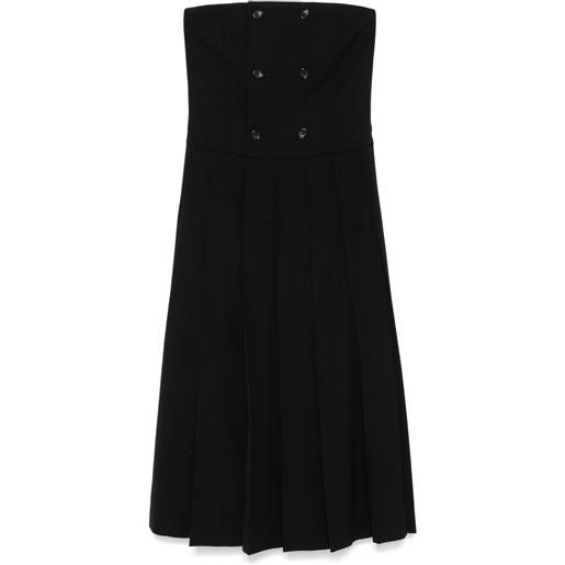 Comme Des Garçons Comme Des Garçons abito midi plissé - nero