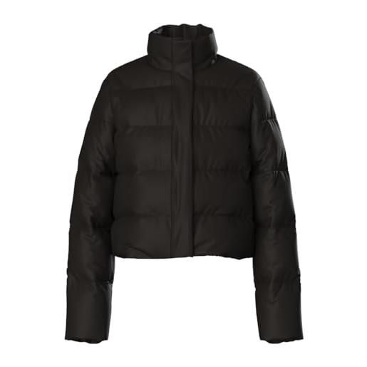 PIECES pcbee highneck cropped puffer jacket mm giacca, nero, s donna