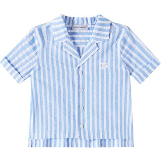 Dolce&Gabbana Kids baby - camicia in cotone a righe
