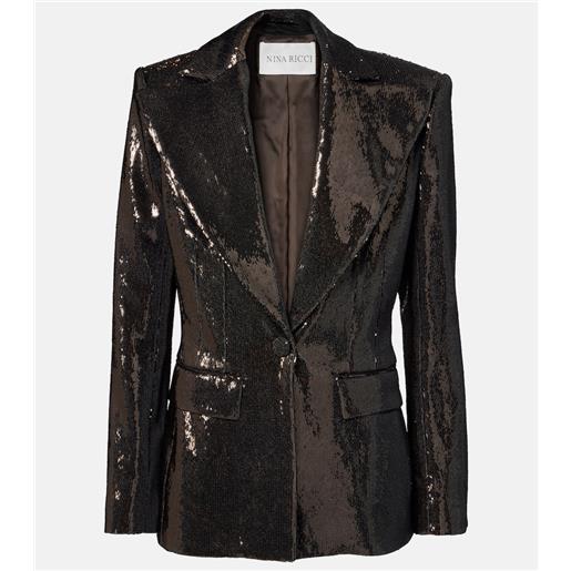 Nina Ricci blazer con paillettes