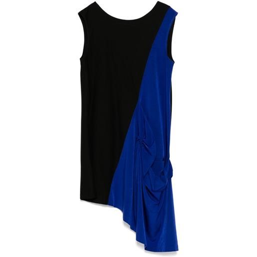 Y's abito con inserti - nero