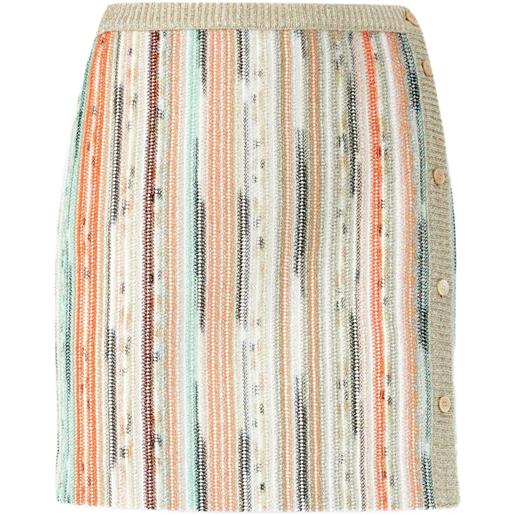 Missoni minigonna a righe - toni neutri