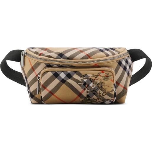 Burberry marsupio a quadri piccolo - toni neutri