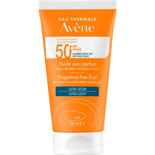 AVENE avène solaire fluido spf 50+ senza profumo 50 ml