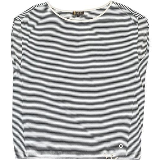 Loro Piana gilet in cashmere con bordo a righe - bianco