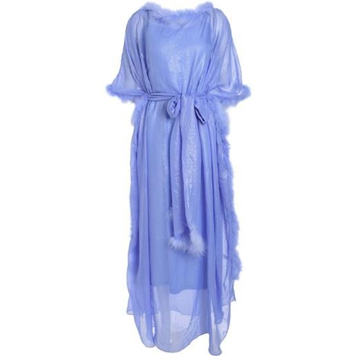 Baruni abito lungo con decorazione - blu