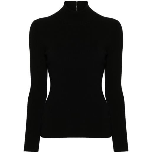 Michael Kors Collection maglione a coste - nero