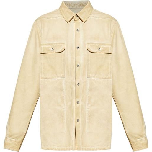 Rick Owens DRKSHDW giacca-camicia hollywood - toni neutri