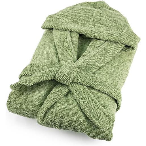 Accappatoio spugna jacquard amelie - verde