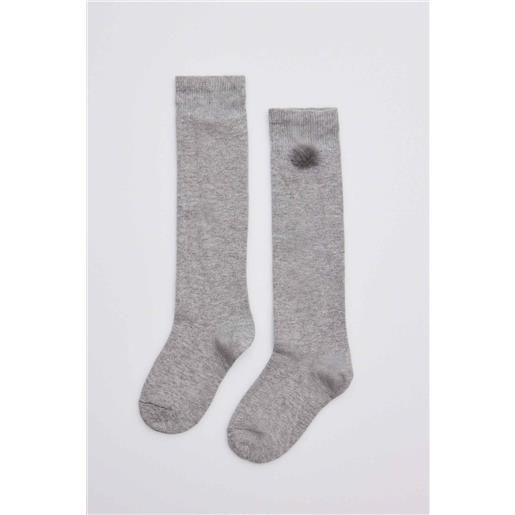 Ysabel Mora calzini lunghi grigi