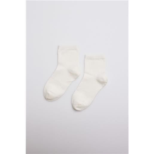 Ysabel Mora calzini per bambini avorio con perle