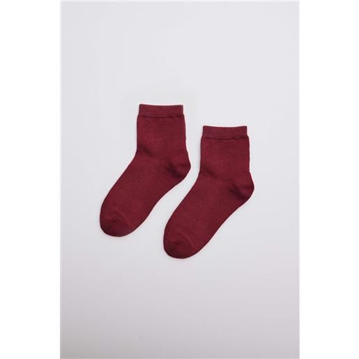 Ysabel Mora calzini con perle per bambini bordeaux