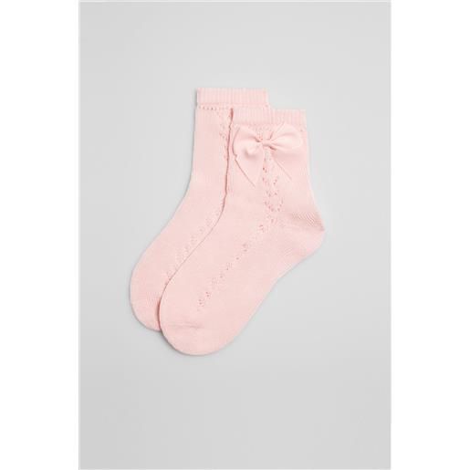 Ysabel Mora calzini traforati rosa per bambini