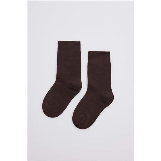 Ysabel Mora calzini per bambini in cotone marrone