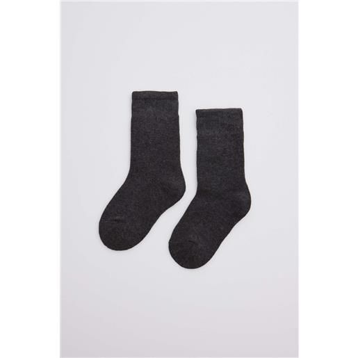 Ysabel Mora calzini per bambini in cotone antracite