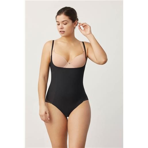 Ysabel Mora body snellente con pizzo nero