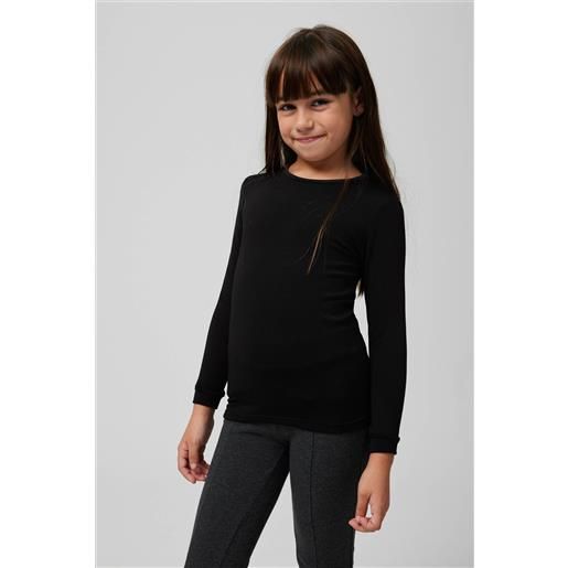 Ysabel Mora maglia termica da bambino a maniche lunghe nero