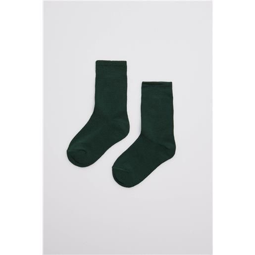 Ysabel Mora calzini per bambini in cotone verde bottiglia