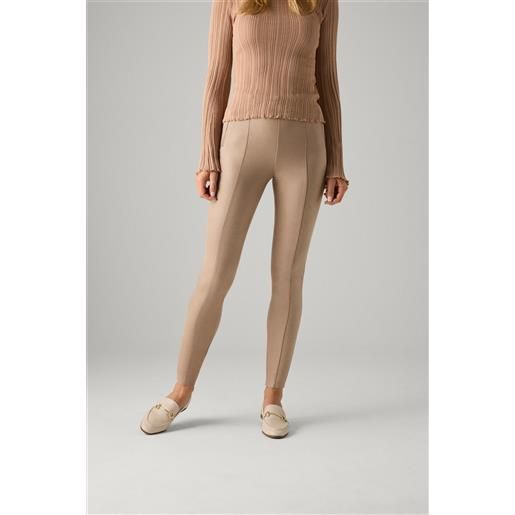 Ysabel Mora pantaloni in camoscio beige