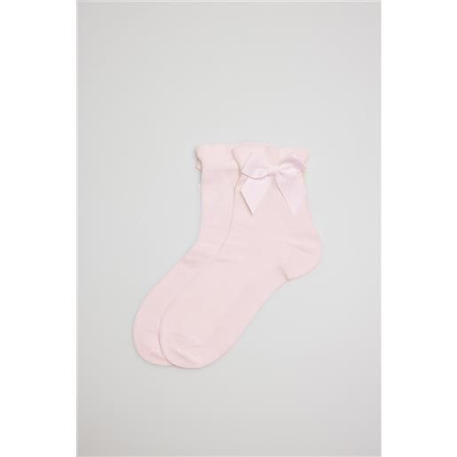 Ysabel Mora calzini da cerimonia rosa