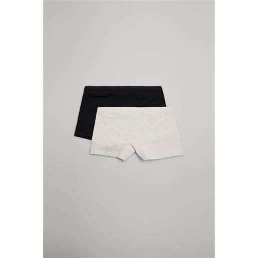 Ysabel Mora confezione di 2 culotte da ragazzo nere e grigie