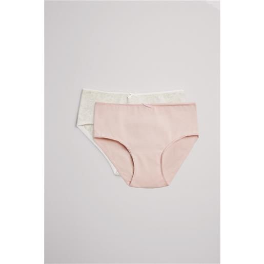 Ysabel Mora confezione di 2 slip da bambino in cotone blu e grigio