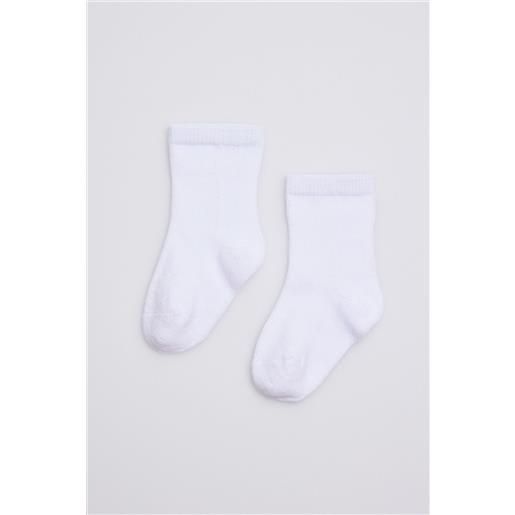 Ysabel Mora calzini classici in cotone bianco