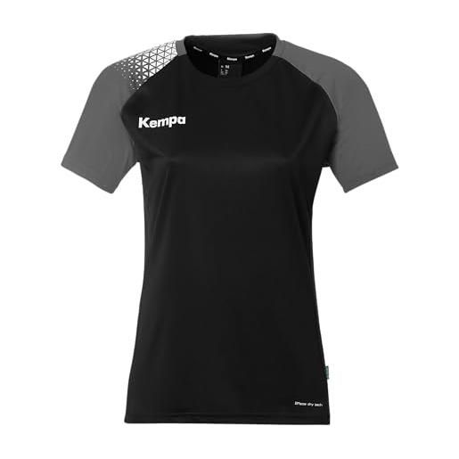 Kempa maglietta ambition 28 a maniche corte da pallamano, maglietta sportiva per bambini e adulti, maglia da pallamano per donne e ragazze, taglio sciancrato