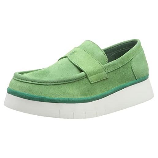 Fly London coaf418fly, mocassino donna, verde lime, 40 eu