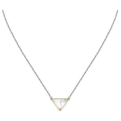 Morellato collana donna in acciaio, madreperla, collezione trilliant - sawy10