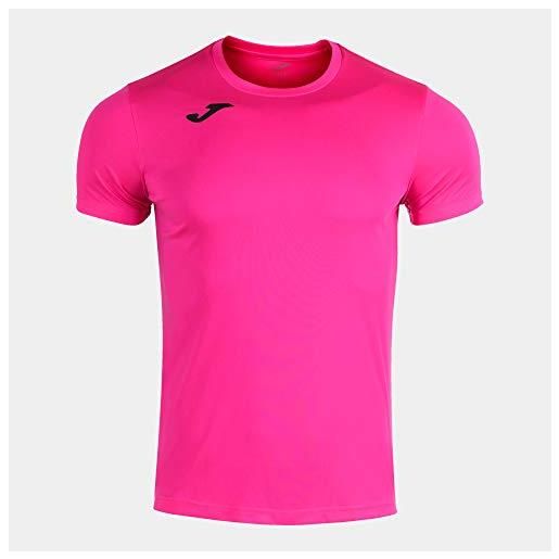 Joma102227.030.2xs t-shirt manica corta record ii rosa fluo