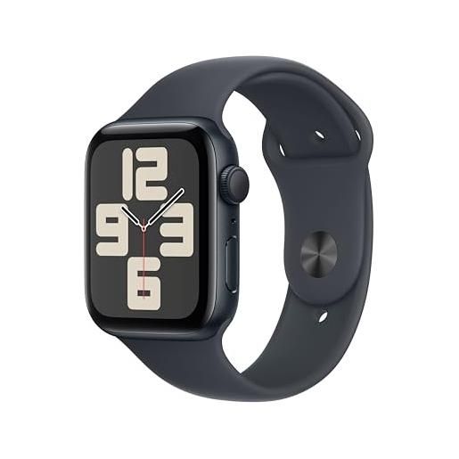 Apple watch se (2ª gen. ) gps 44 mm smartwatch con cassa in alluminio mezzanotte e cinturino sport mezzanotte - m/l. Tracker per il fitness e il sonno, app battito, rilevamento incidenti