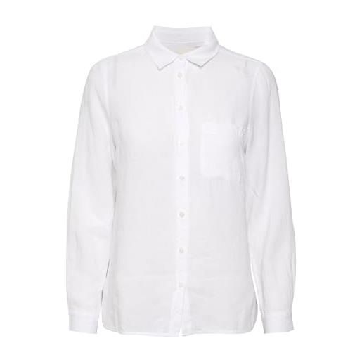 Part Two donna button up regular fit maniche lunghe colletto camicia, bianco brillante, 46