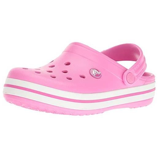 Crocs crocband clog k, zoccoli unisex - bambini e ragazzi, party pink, 33/34 eu