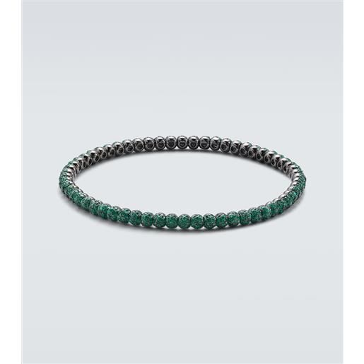 Shay Jewelry bracciale in oro 18kt con smeraldi