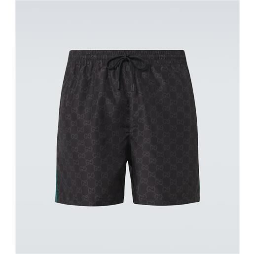 Gucci costume da bagno web stripe gg