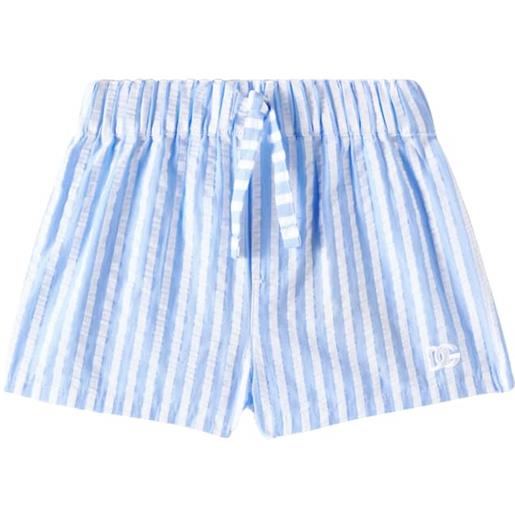 Dolce&Gabbana Kids baby - shorts in cotone seersucker