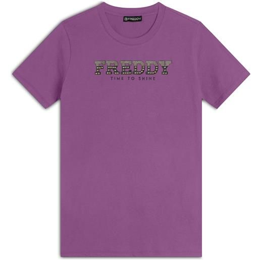 Freddy t-shirt comfort fit in jersey con dettagli preziosi