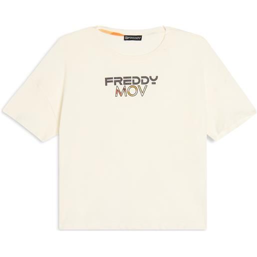 Freddy t-shirt cropped con spacchi laterali