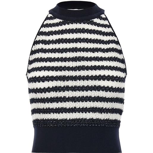 Antonino Valenti top laura owens - blu